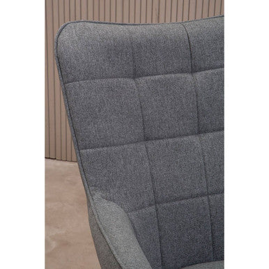 Stockholm Grey Fabric Armchair