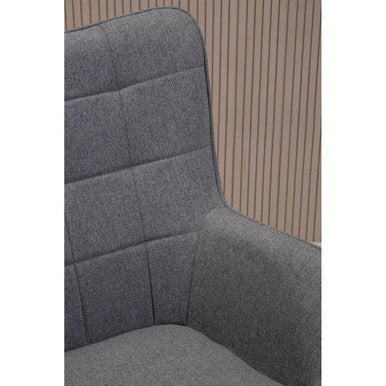 Stockholm Grey Fabric Armchair