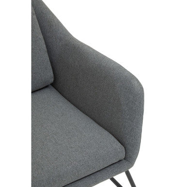 Stockholm Grey Fabric Chair
