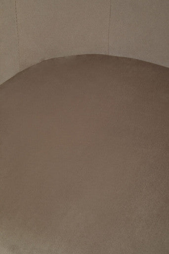 Stockholm Mink Velvet Curved Accent Chair