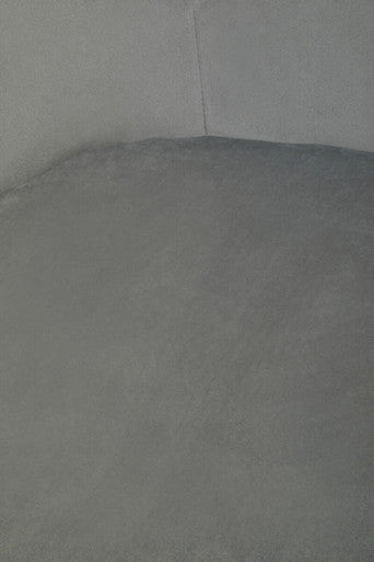 Stockholm Grey Velvet Curved Accent Chair