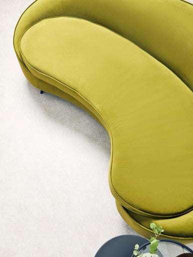 Hasina Three Seat Olive Velvet Sofa