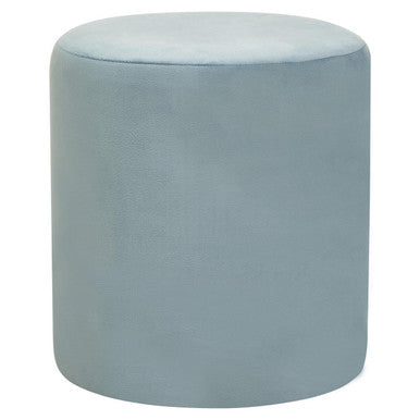 Haley Blue Velvet Pouffe