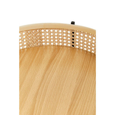 Depok Rattan Side Table With Metal Legs