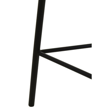 Depok Rattan Seat Stool with Metal Legs