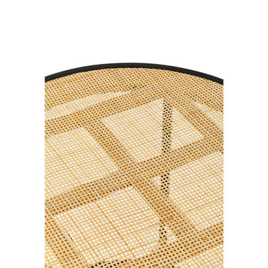 Depok Rattan And Metal Round Side Table