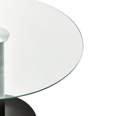 Metropolitan Round Matt Black Dining Table