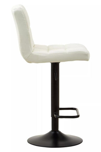 White Faux Leather Bar Chair | Baina