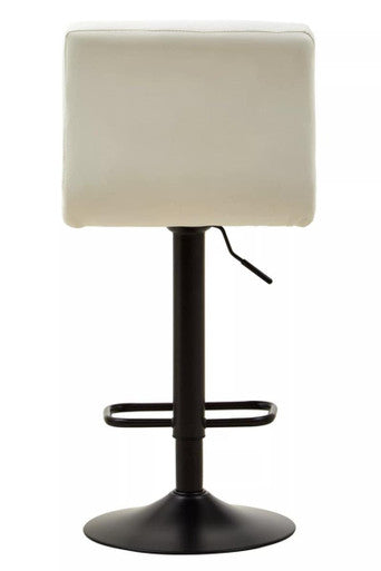 White Faux Leather Bar Chair | Baina