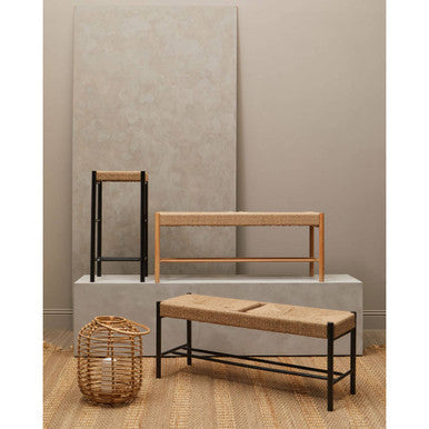 Bandar Natural Rope and Beechwood Stool