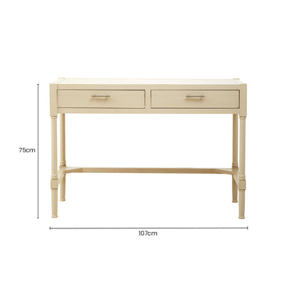 Heritage Ivory Desk with 2 Drawers
