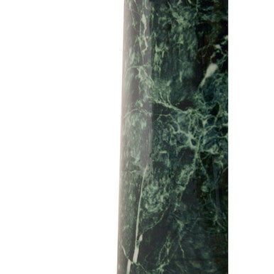 Avola Gold Side Table With Green Marble Effect Base