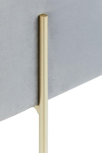 Hayes SquareÃƒâ€šÃ‚Â Grey Velvet Stool