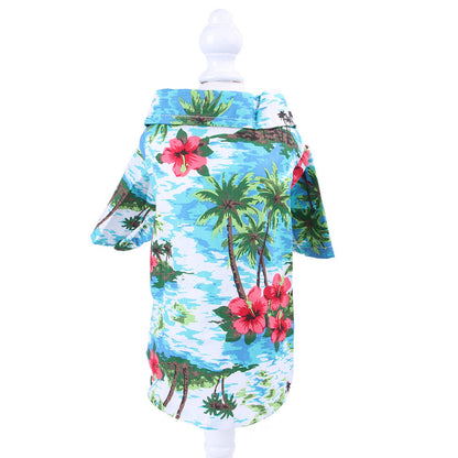 Hawaiian Printed Shirt Small and Medium Teddy Shiba Inu