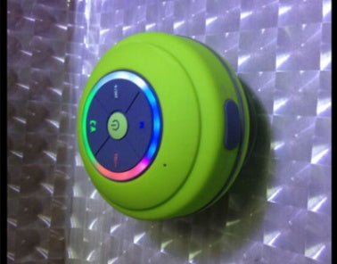 Waterproof Bluetooth Speaker - Portable Mini LED Shower Speaker with Suction Cup | 5-Hour Playtime