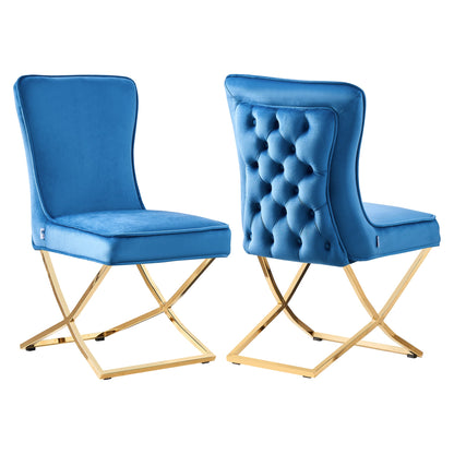 Trafalgar Velvet Dining Chair