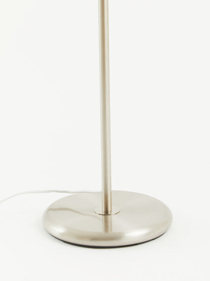 Forma Chrome Floor Lamp with Cream Shade