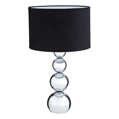 Cameo Touch Table Lamp with Black Shade