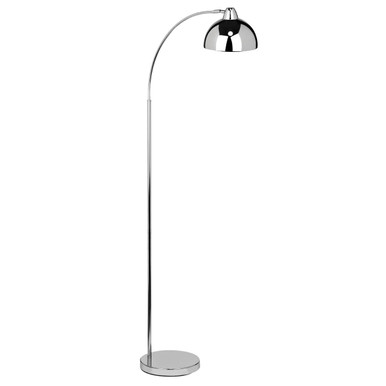 Calle Chrome Metal Floor Lamp