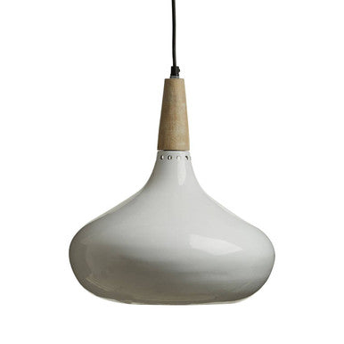 Stockholm White Curved Pendant Light