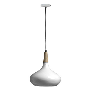 Stockholm White Curved Pendant Light