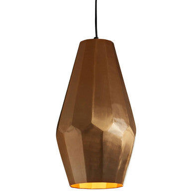 Stockholm Aluminium Copper Finish Large Pendant Light