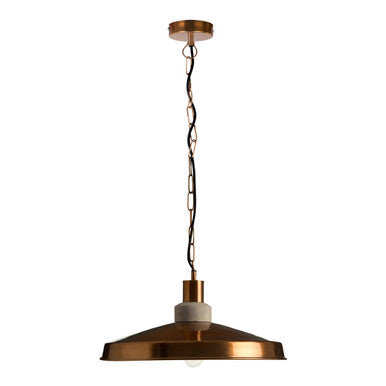 Copper Finish and Aluminium Pendant Light | Stockholm