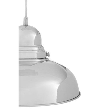 Jasper Chrome Finish Bowl Shaped Pendant Light