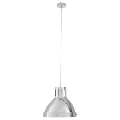 Jasper Bowl Shaped Pendant Light with Chrome Finish