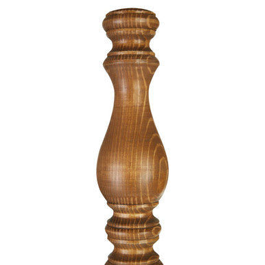 Emely Candle Table Lamp with Wooden Square Base