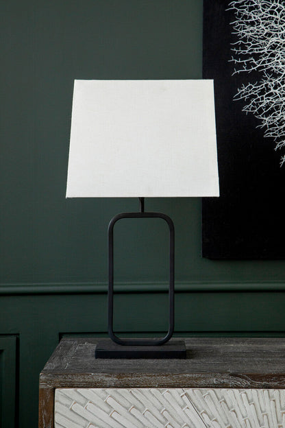 Lucas Natural and Black Table Lamp