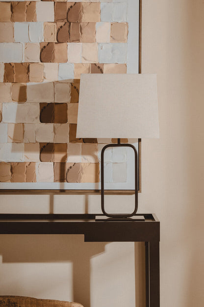 Lucas Natural and Black Table Lamp