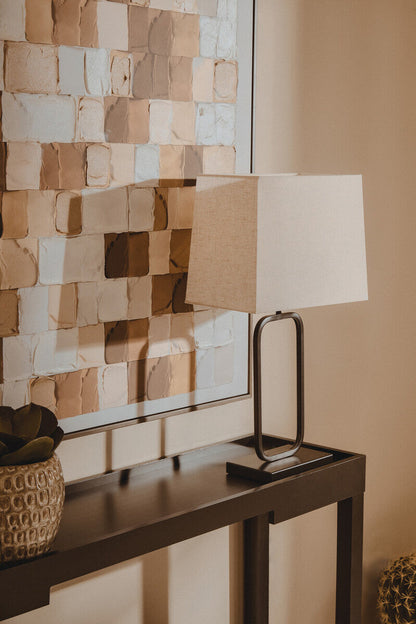 Lucas Natural and Black Table Lamp