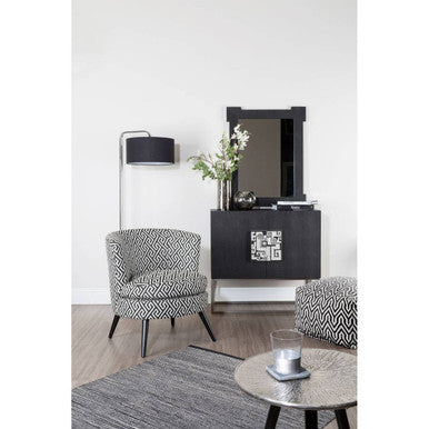 Leyna Chrome Base Floor Lamp