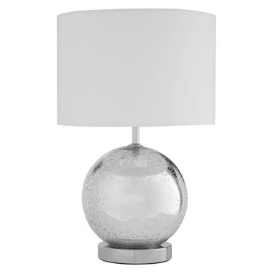 Naomi White Fabric Shade Table Lamp