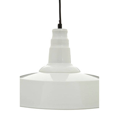 Brant White Metal Pendant Light