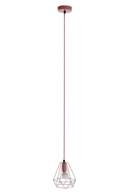 Beli Pink Metal Wire Pendant Light
