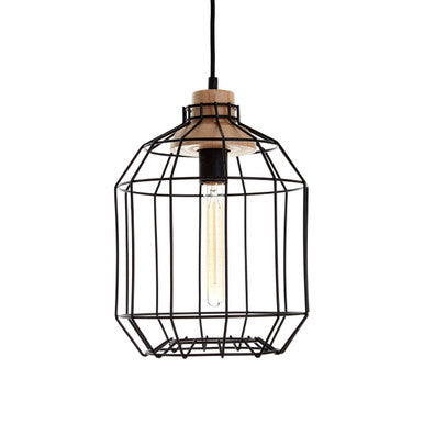 Beacan Black Metal Wire Pendant Light