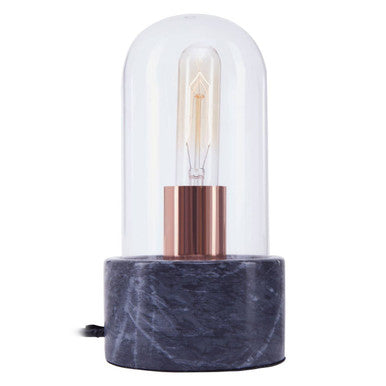 Lamonte Bell Lamp with Black Marble Base