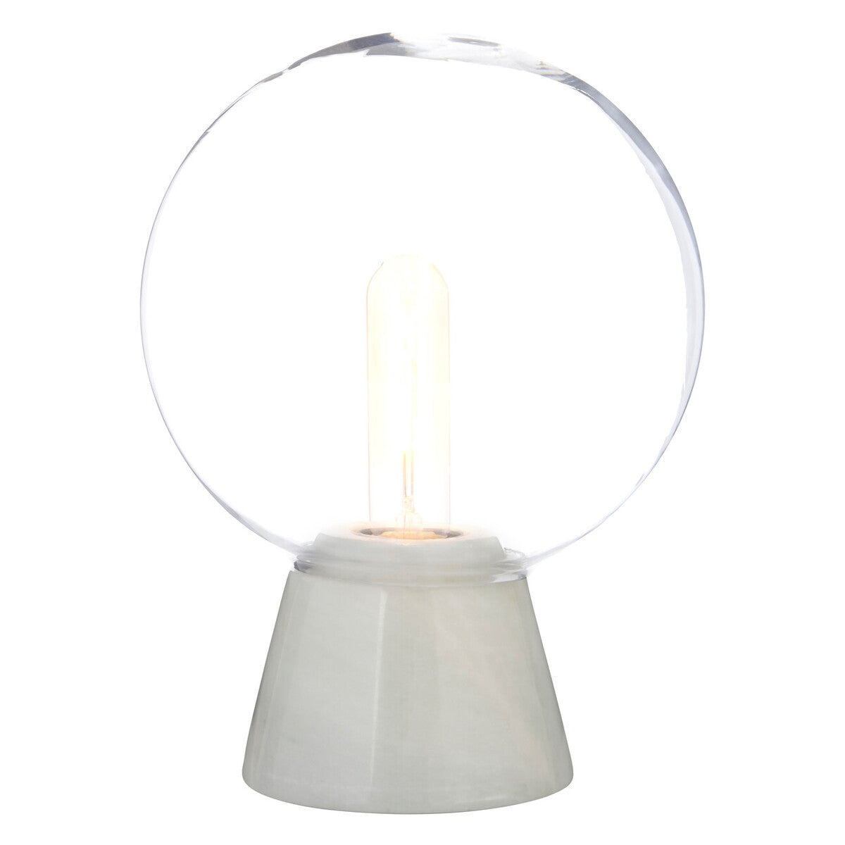 Globe Lamp with White Marble Base | Lamonte