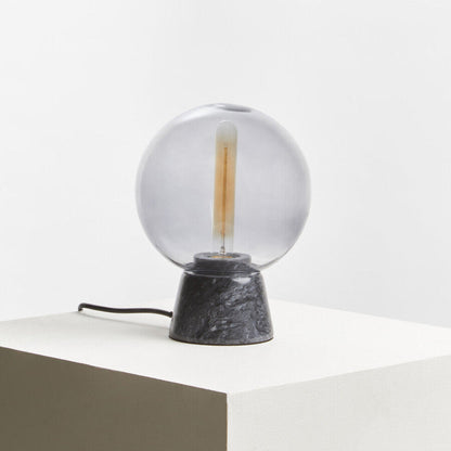 Lamonte Globe Lamp with Black Marble Base