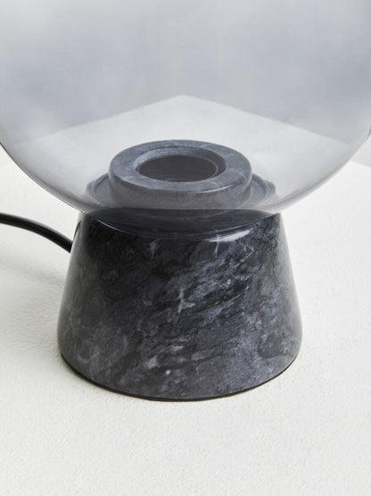 Lamonte Globe Lamp with Black Marble Base