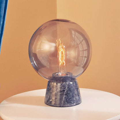 Lamonte Globe Lamp with Black Marble Base