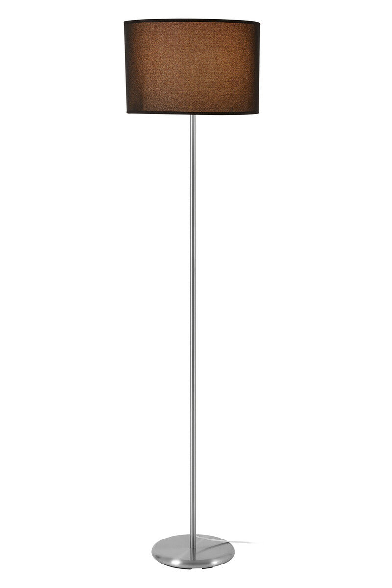 Forma Black Waffle Effect Shade Floor Lamp