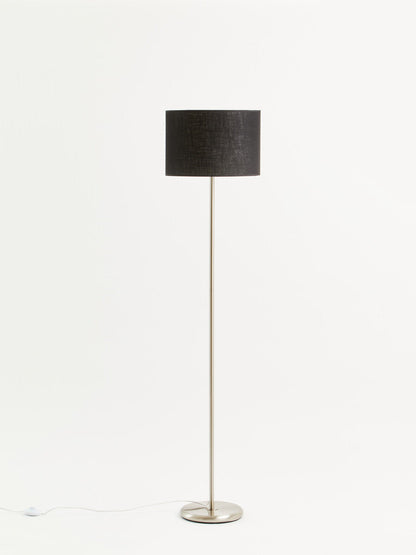 Forma Black Waffle Effect Shade Floor Lamp