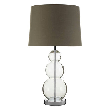 Luke Grey Fabric Shade Table Lamp