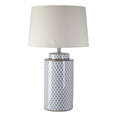 Sorino Ceramic Table Lamp With Cream Shade