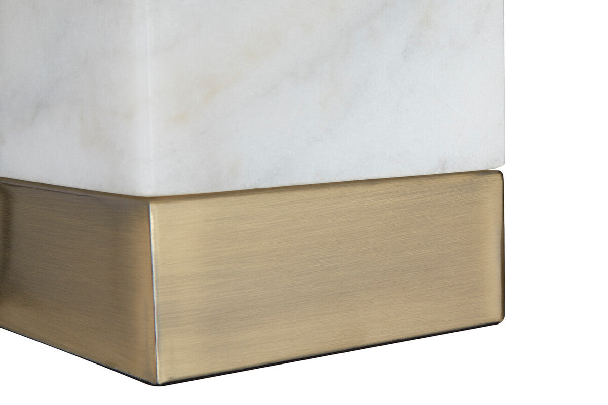 Sorado White Marble Accent Lamp