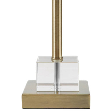 Herta Antique Brass Palm Tree Design Table Lamp