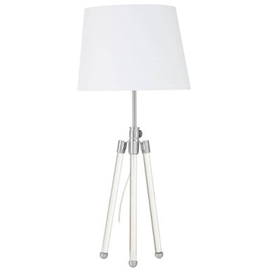Halia Nickel Finish Tripod Table Lamp